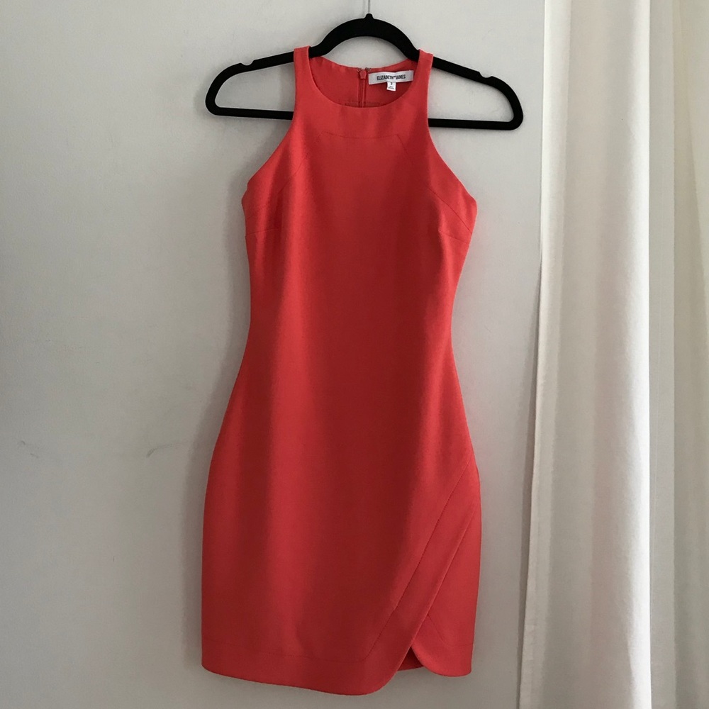 Elizabeth and James Coral Mini Dress